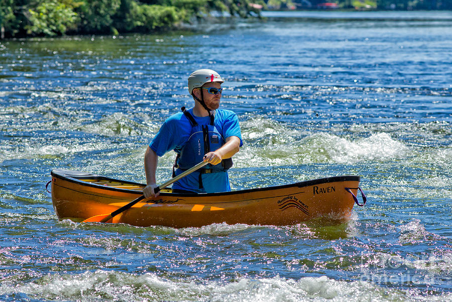 Whitewater Canoe #1 Photograph by Les Palenik