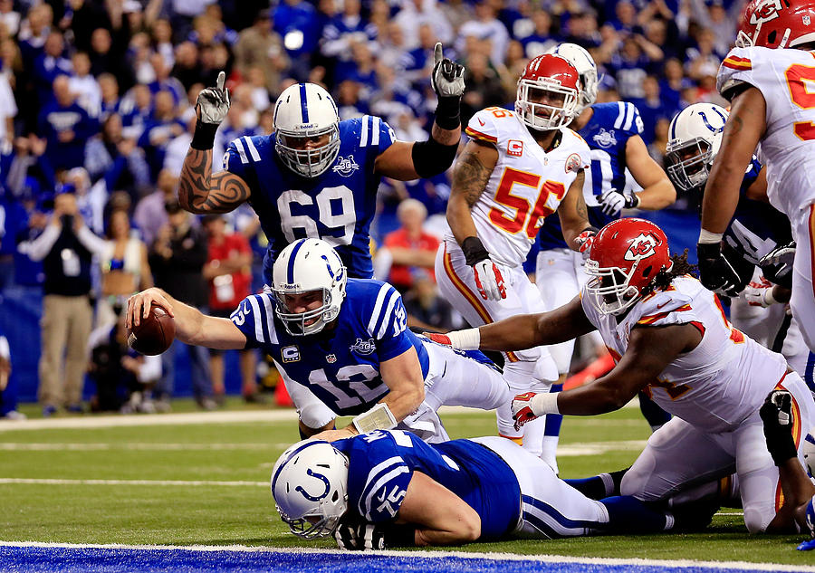 Wild Card Playoffs - Kansas City Chiefs v Indianapolis Colts #1 Photograph by Rob Carr