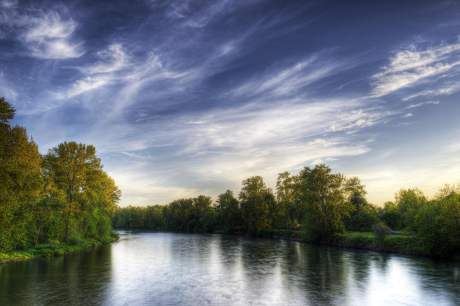 Willamette River Photograph by Mike Shaw - Fine Art America