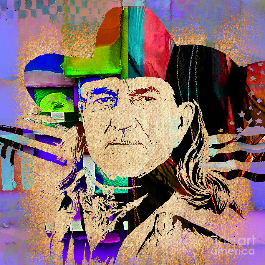 Willie Nelson Collection #1 Mixed Media by Marvin Blaine