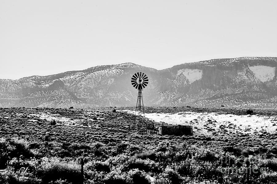 Windmill in the Snow #1 Photograph by Douglas Barnard