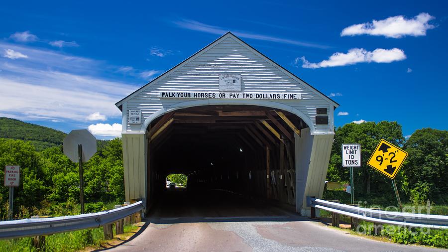 Windsor - Cornish Covered Bridge.  Photograph by New England Photography
