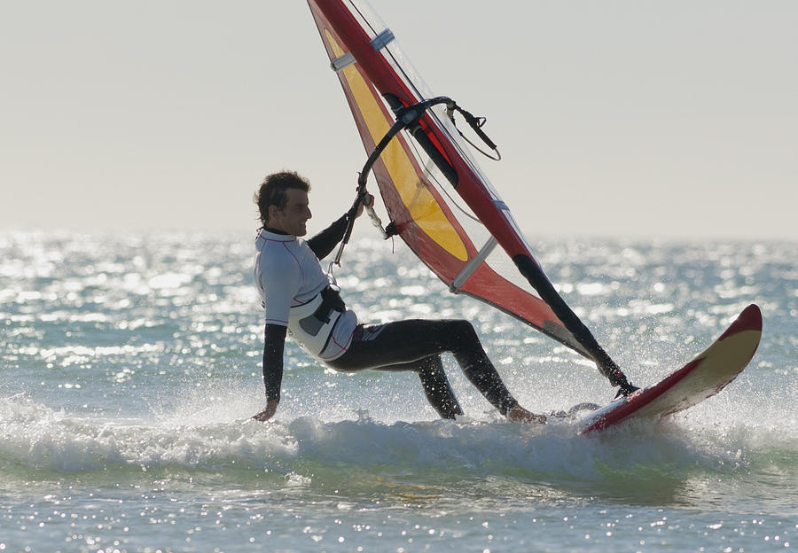 Daredevil Photograph - Windsurfing Los Lances Beach Tarifa #1 by Ben Welsh