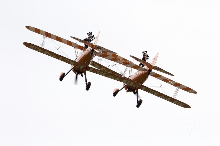 Jet Photograph - Wing Walkers #1 by Airpower Art
