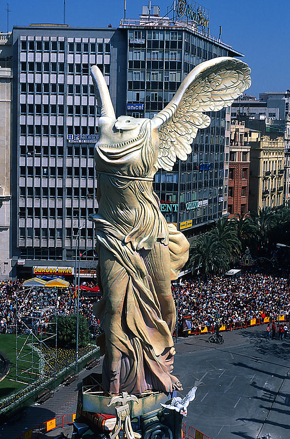 Winged Victory Falla in Valencia #1 Photograph by Carl Purcell - Pixels