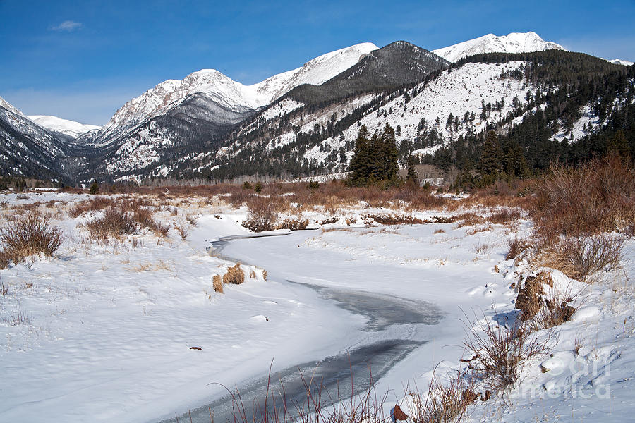 Winter at Horseshoe Park in Rocky Mountain National Park #1 Photograph by Fred Stearns