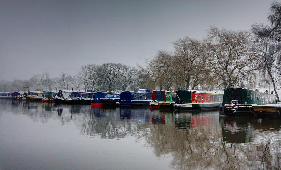 Winter Photograph - Winter at the canal #1 by Julie Hill