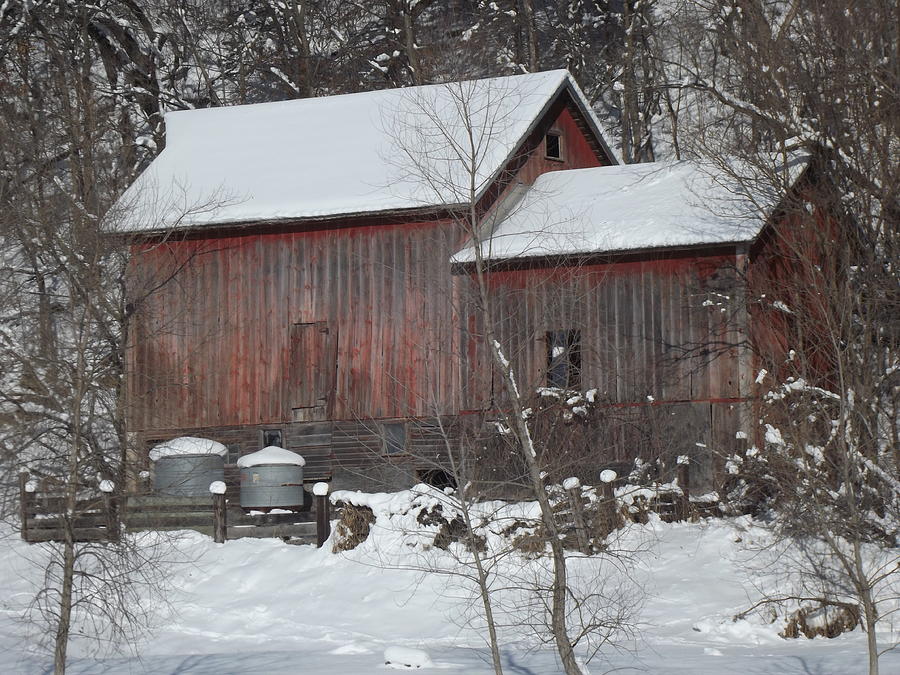 Winter Barn Photograph by Bonfire Photography