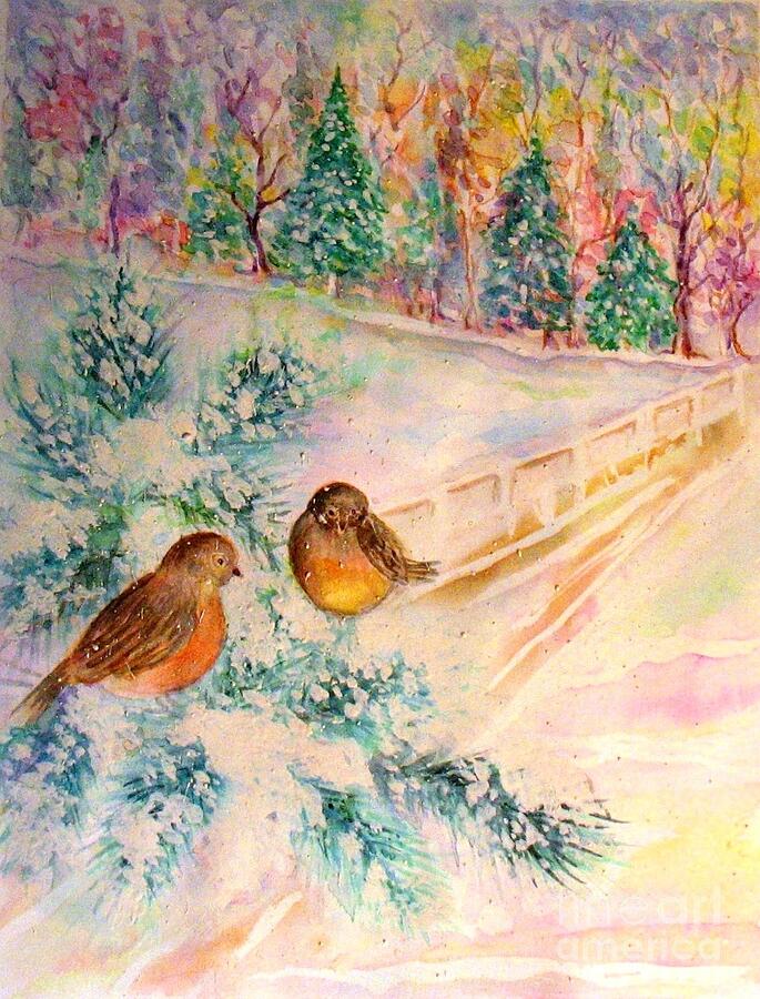 Winter Beauty #2 Painting by Hazel Holland