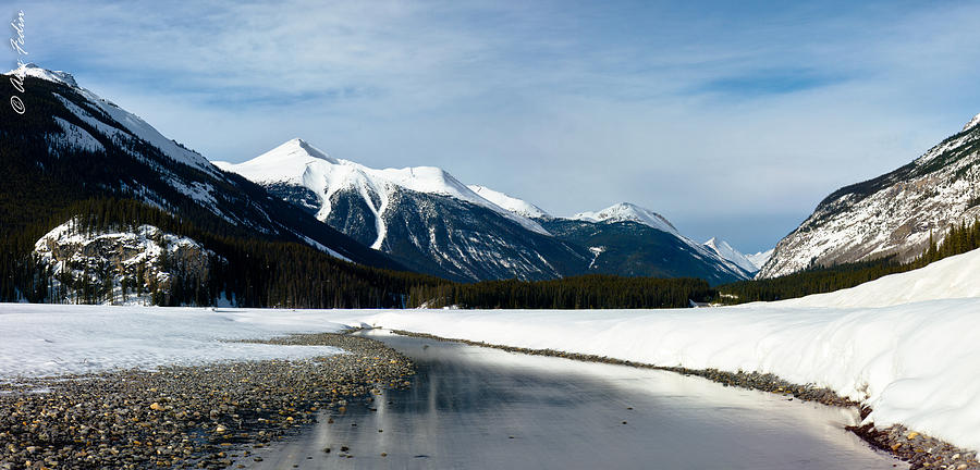 Winter Creek Photograph by Alexander Fedin