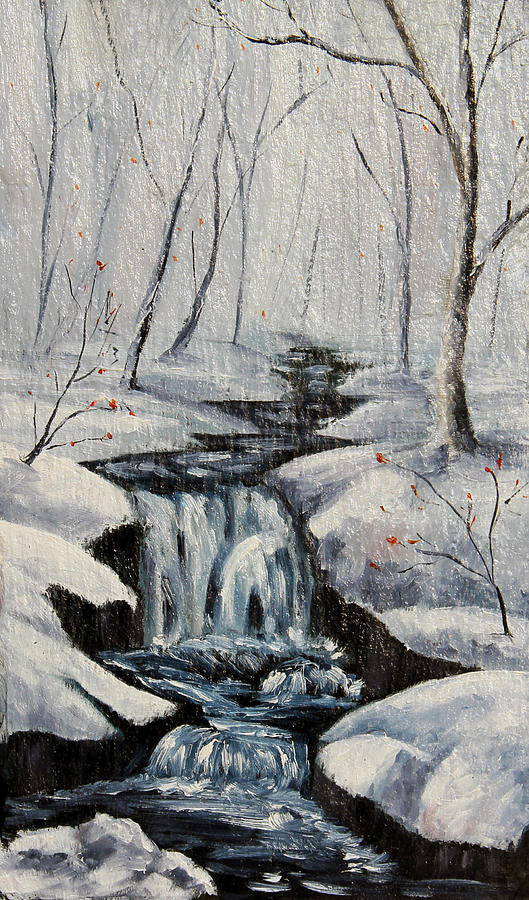 Winter Painting - Winter Fall by Meaghan Troup