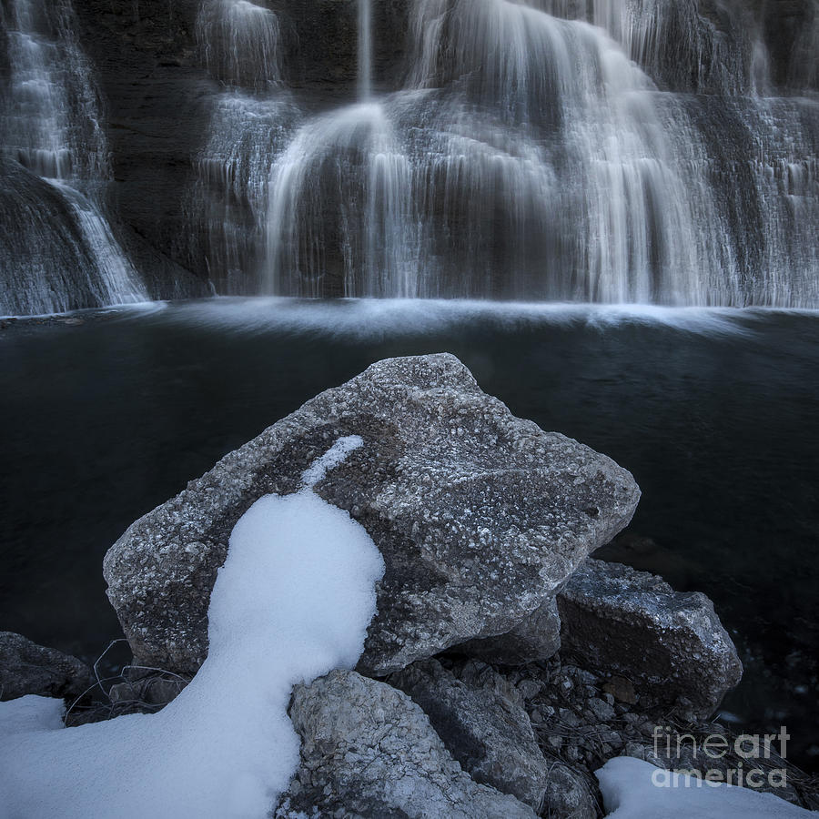 Winter Falls #1 Photograph by Ryan Heffron