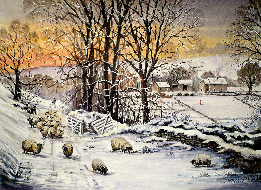 Winter In The Ribble Valley Painting