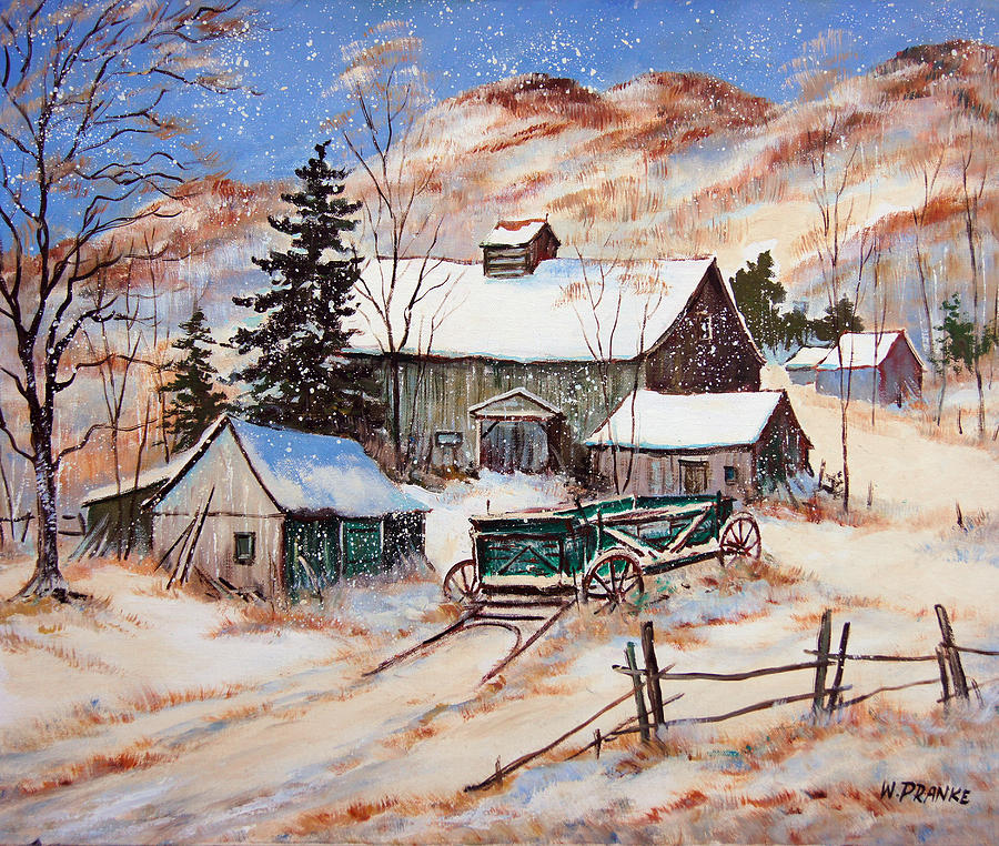 Winter Landscape #1 Painting by Walter Wenzel Pranke
