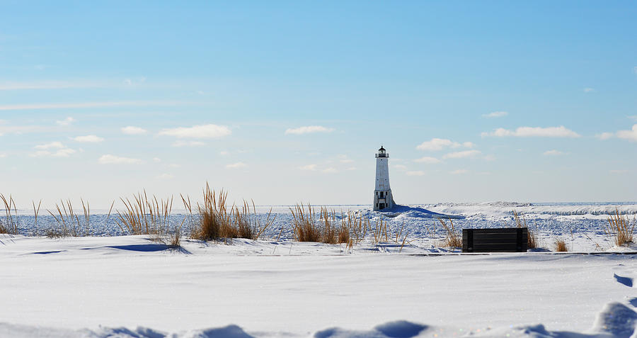 Winter Lighthouse Photograph
