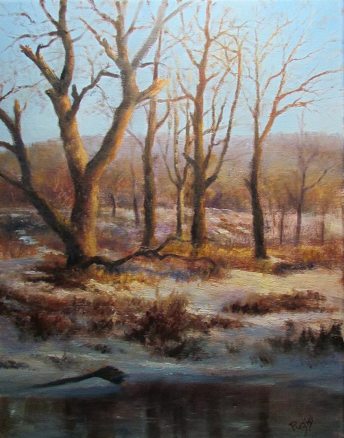 Winter Marsh and Beyond Pastel by Bill Puglisi