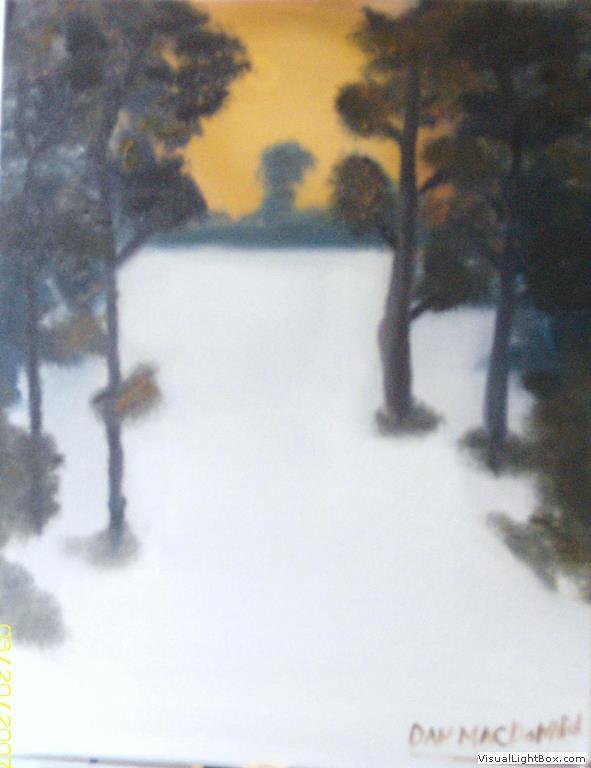 Winter Meadow #1 Painting by Dan MacDonald