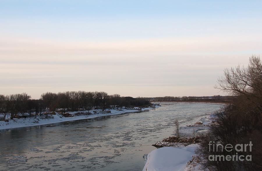 Winter River #1 Photograph by Yumi Johnson