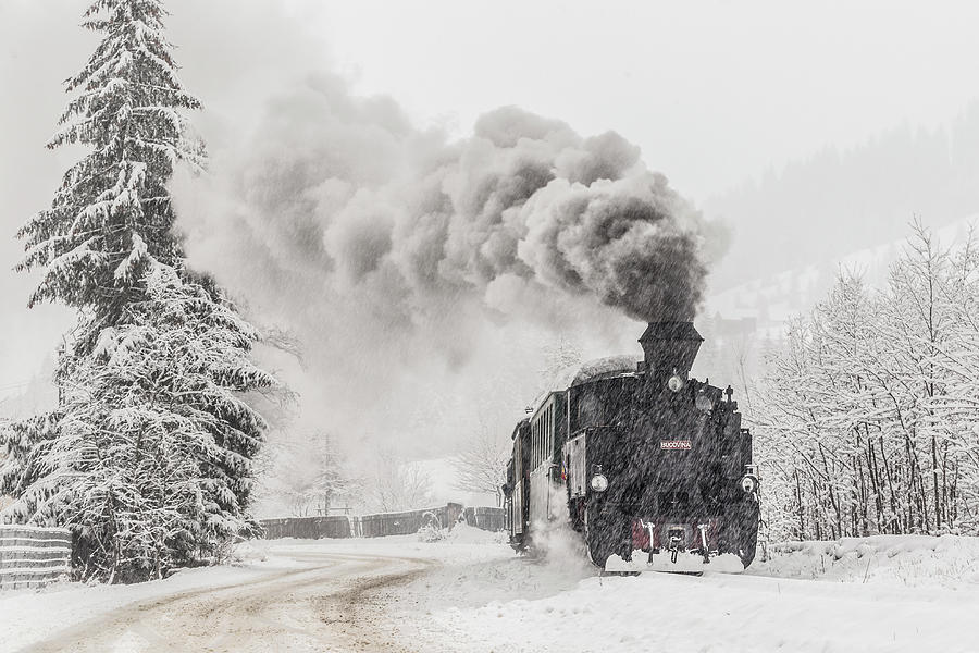 Train Photograph - Winter Story by Sveduneac Dorin Lucian Train Photograph - Winter Story by Sveduneac Dorin Lucian