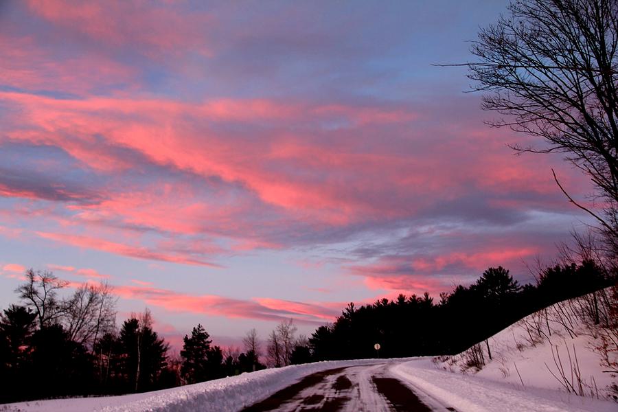 Winter Sunset #1 Photograph by Charlene Reinauer