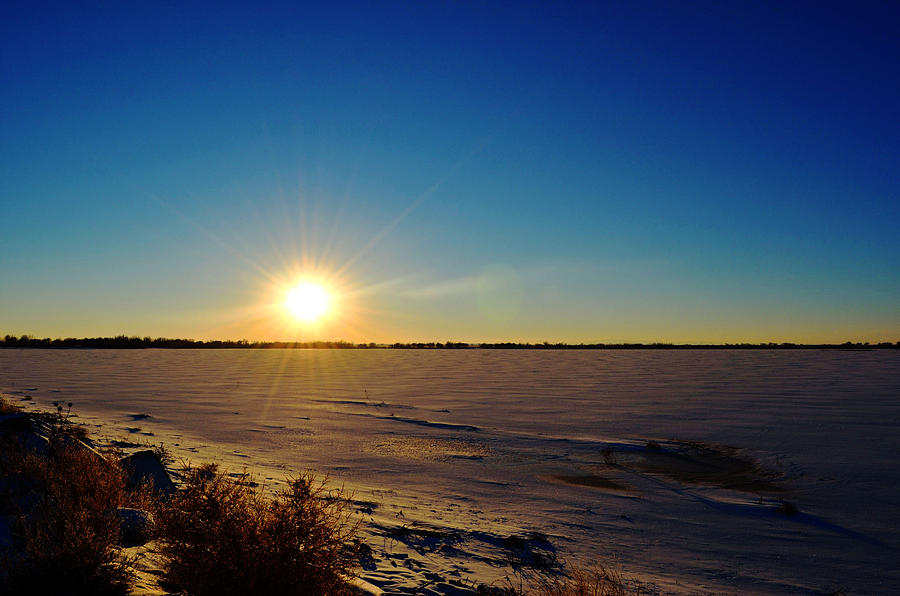 Winter Sunset Photograph by Pamela Romjue - Fine Art America