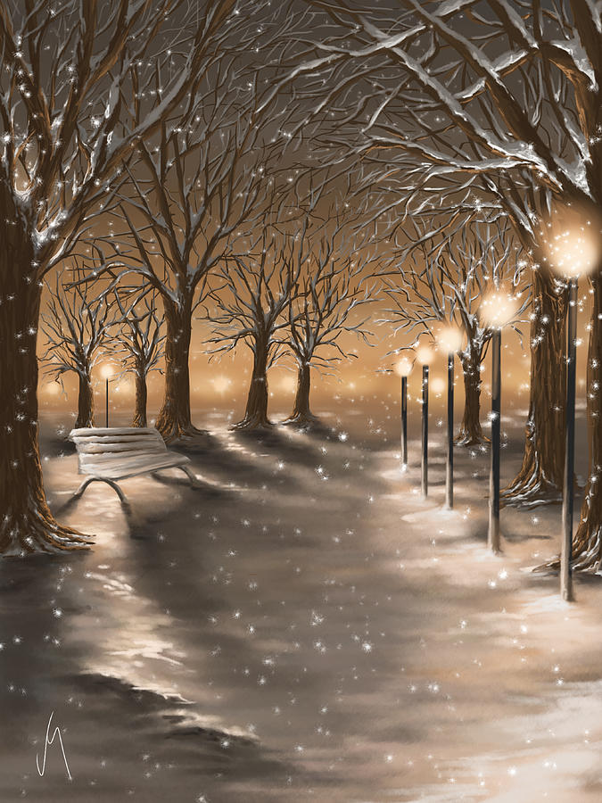 Winter #2 Digital Art by Veronica Minozzi