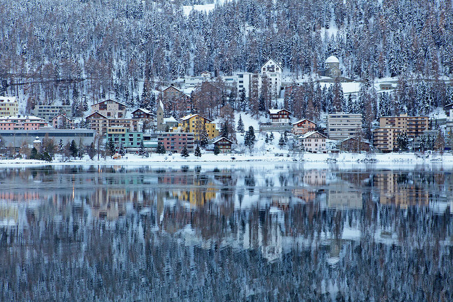 Winter View Of Saint Moritz #1 Photograph by Massimo Pizzotti