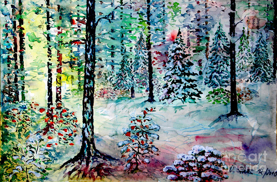 Winters Tale #1 Painting by Almo M