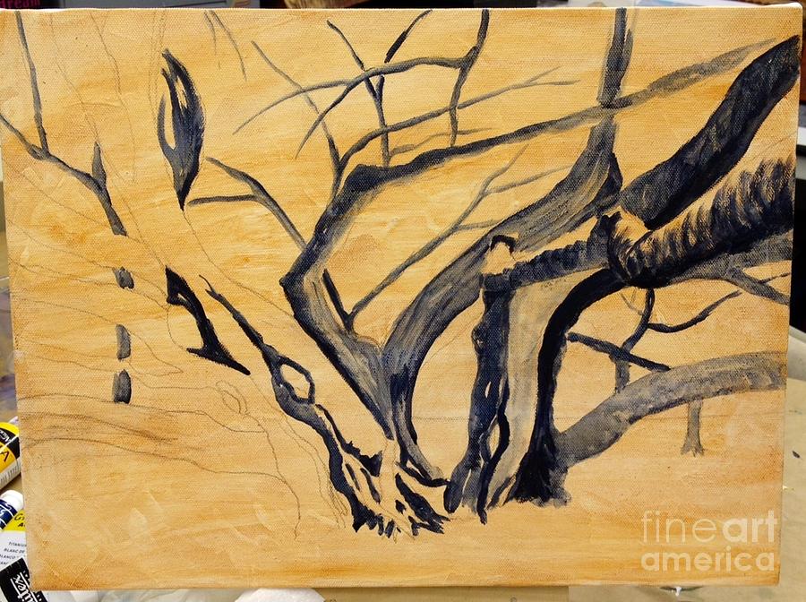 WIP Banyan Tree #1 Painting by Darice Machel McGuire