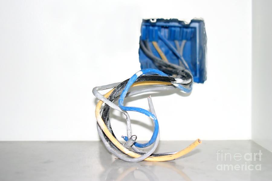 Wire Photograph - Wire Box #1 by Henrik Lehnerer