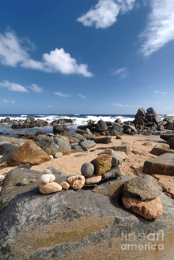 Wishing Rocks Aruba #1 Photograph by Amy Cicconi
