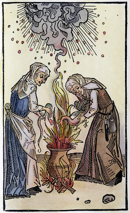 Witches, 1508 #1 Painting by Granger