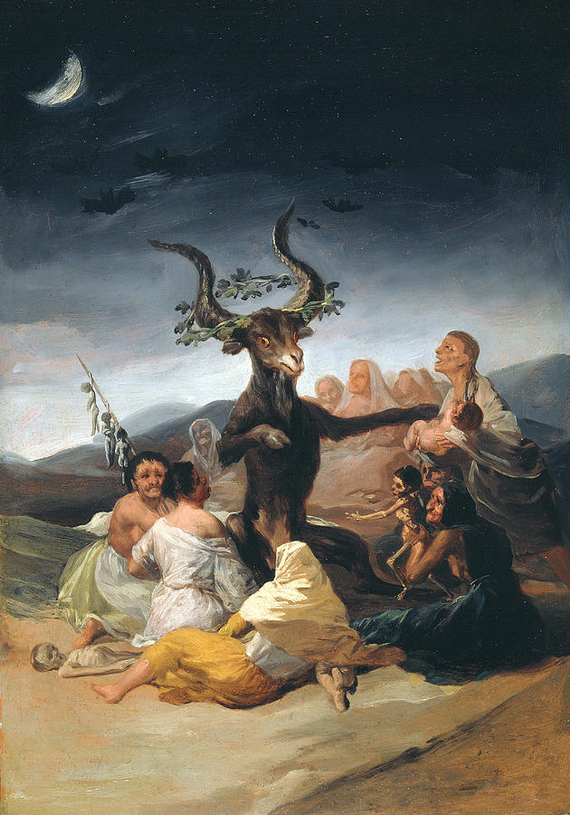 Witches Sabbath #3 Painting by Francisco Goya
