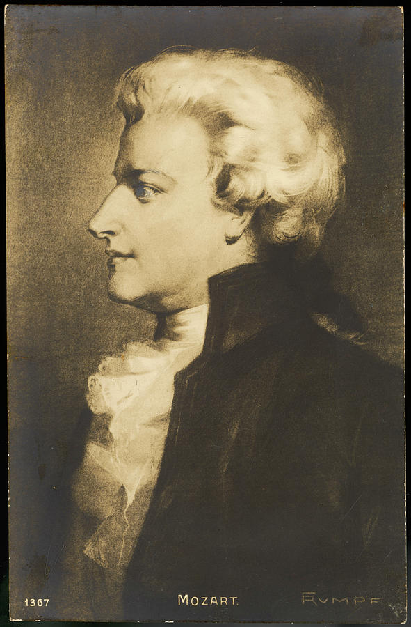 Wolfgang Amadeus Mozart The Austrian Drawing by Mary Evans Picture