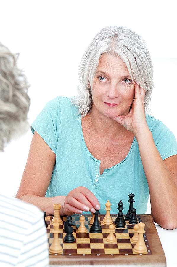 Woman Playing Chess #1 Photograph by Science Photo Library Woman Playing Chess #1 Photograph by Science Photo Library