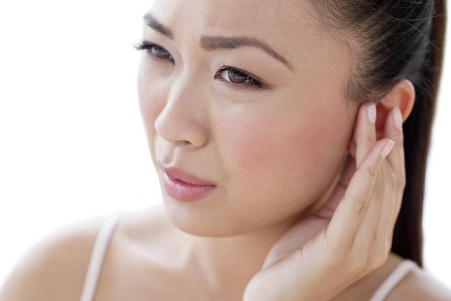 Woman With Earache #1 Photograph by Ian Hooton/science Photo Library ...