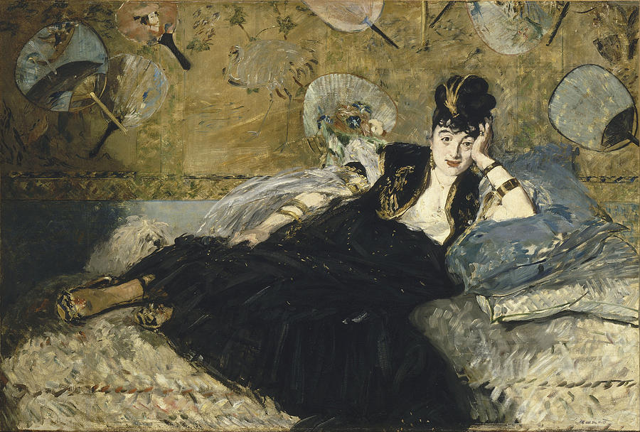 Woman with Fans #4 Painting by Edouard Manet