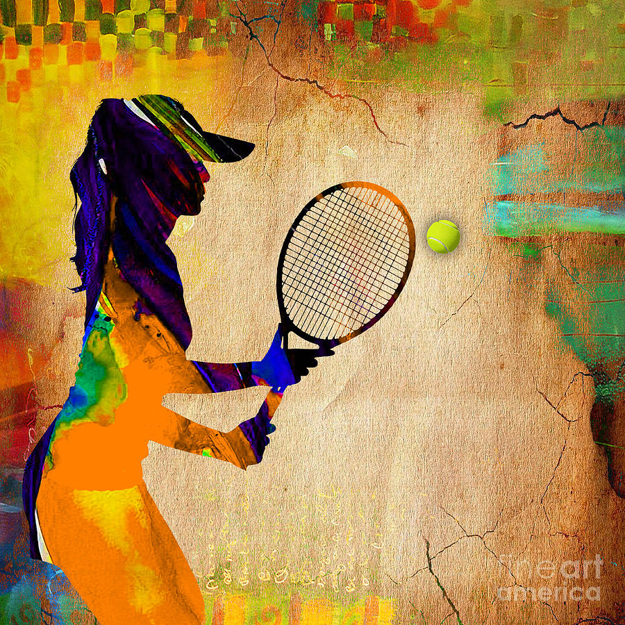 Womens Tennis #1 Mixed Media by Marvin Blaine