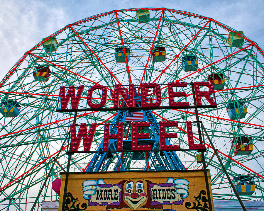 Wonder Wheel #1 Photograph by Mitch Cat