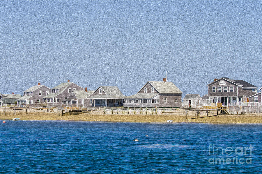 Architecture Digital Art - Wooden houses on Cape Cod by Patricia Hofmeester