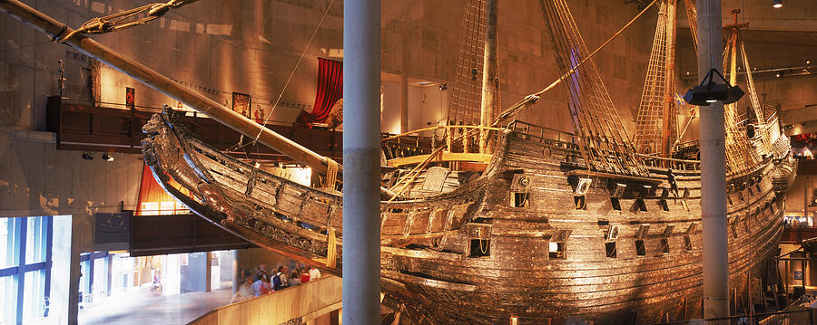 Color Image Photograph - Wooden Ship Vasa In A Museum, Vasa #1 by Panoramic Images