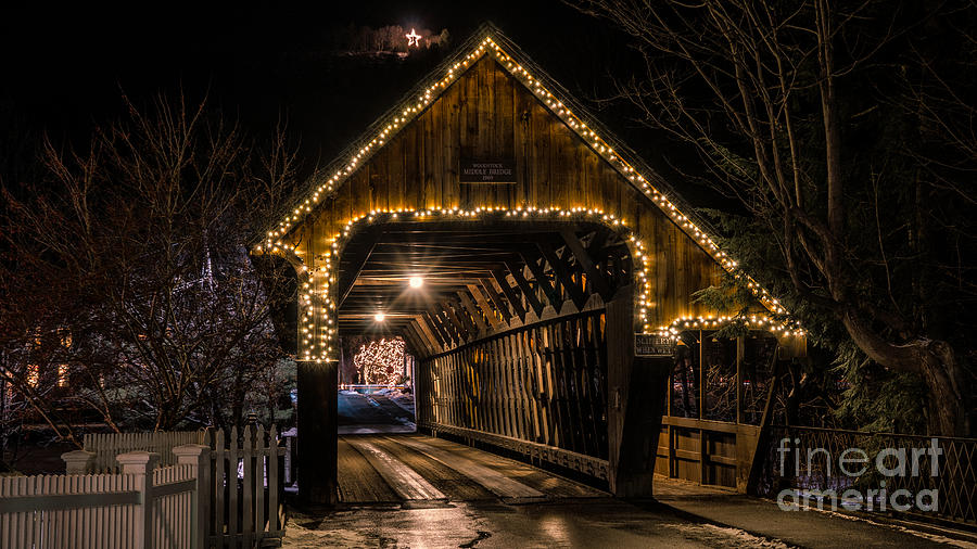 Woodstock Middle Bridge. #3 Photograph by New England Photography