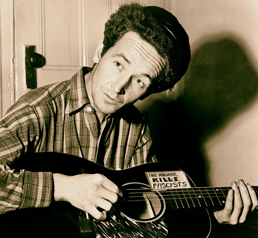 Vintage Photograph - Woody Guthrie 1943 #1 by Mountain Dreams