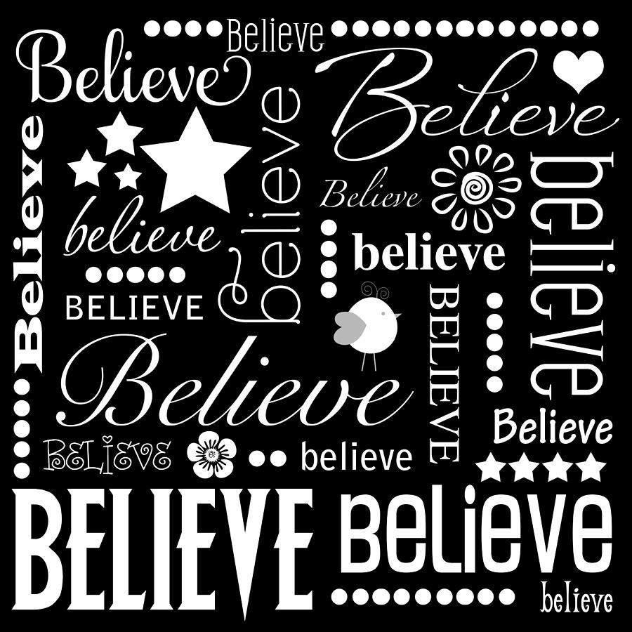 Believe words