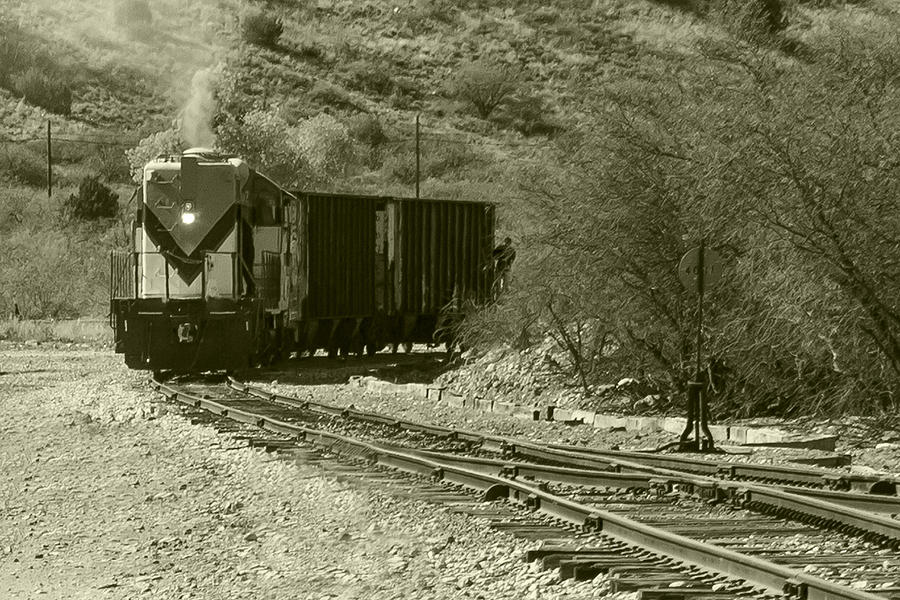 Work Train in Clarkdale Arizona #1 Photograph by Jim Moss