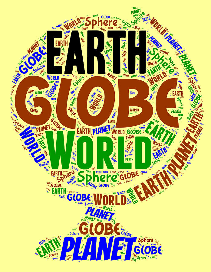 World Globe #1 Painting by Bruce Nutting