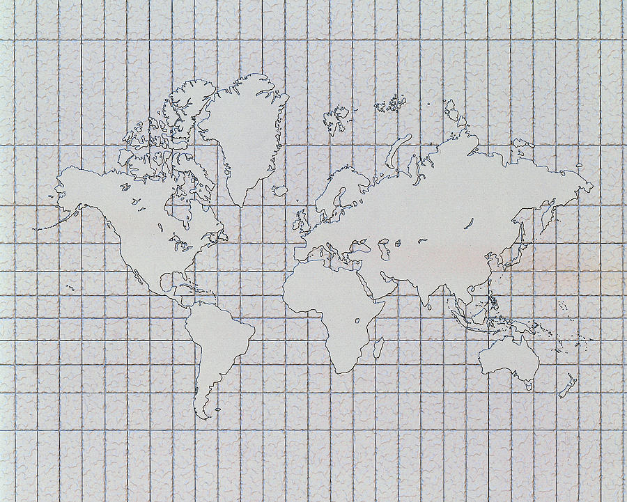 World Map #1 Photograph by Robert S. Winter