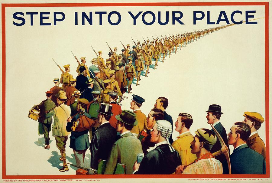 World War I Recruitment Poster #1 Photograph by Library Of Congress