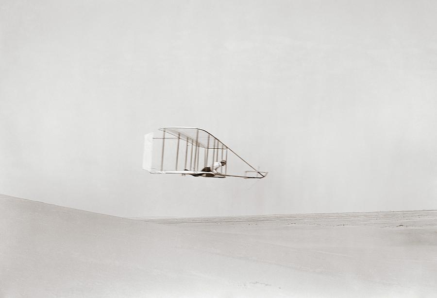 Wright Brothers Kitty Hawk Glider #1 Photograph by Library Of Congress