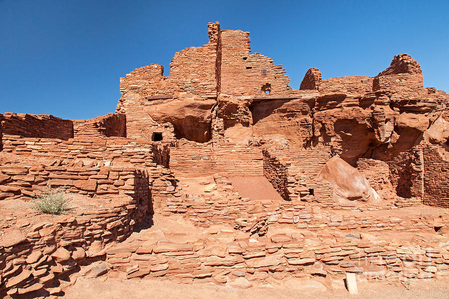 Wupatki Pueblo in Wupatki National Monument #1 Photograph by Fred Stearns
